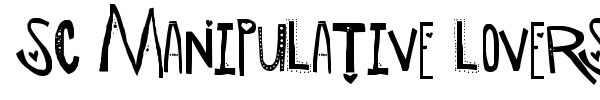 SC Manipulative Lovers font preview
